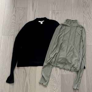 Mock neck T shirt ×2